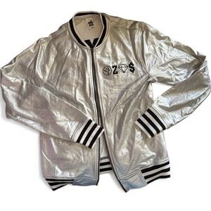 Zumba diva metallic bomber jacket small unreleased convention special